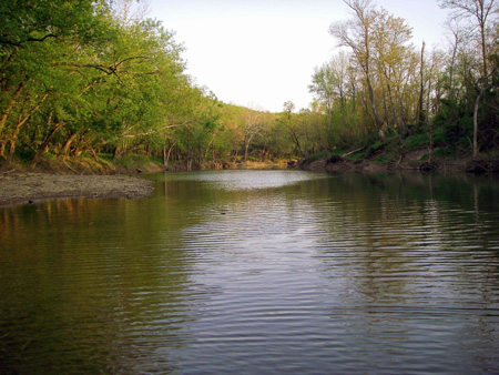 Ohio Brush Creek at Sunset