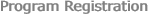Program Registration